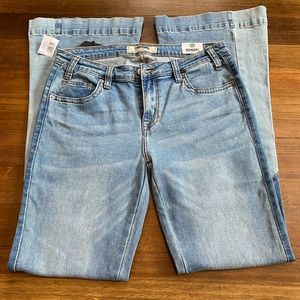 NWT Rock & Roll Denim Patch Dye Mid Rise Trouser